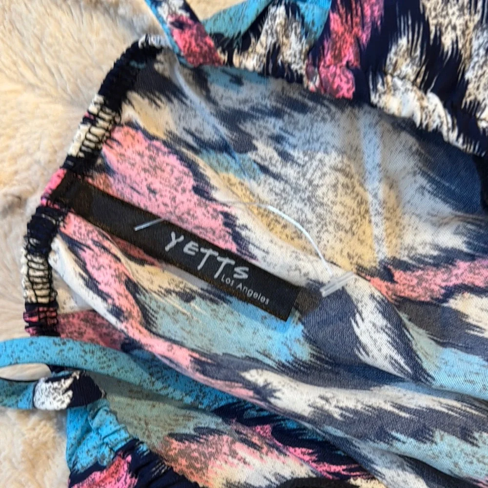 Colorful Zigzag Patterned Romper